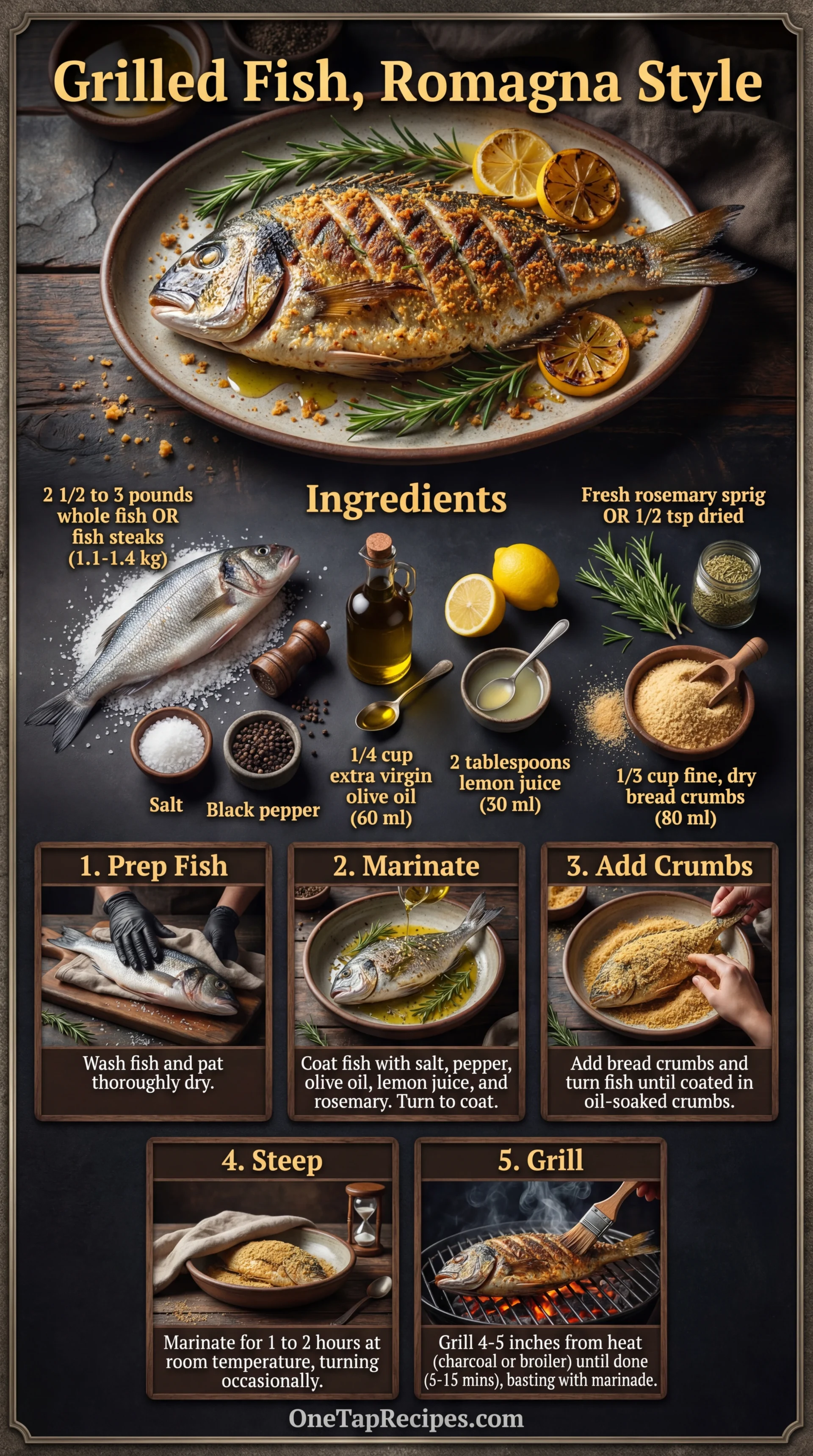 Grilled Fish, Romagna Style