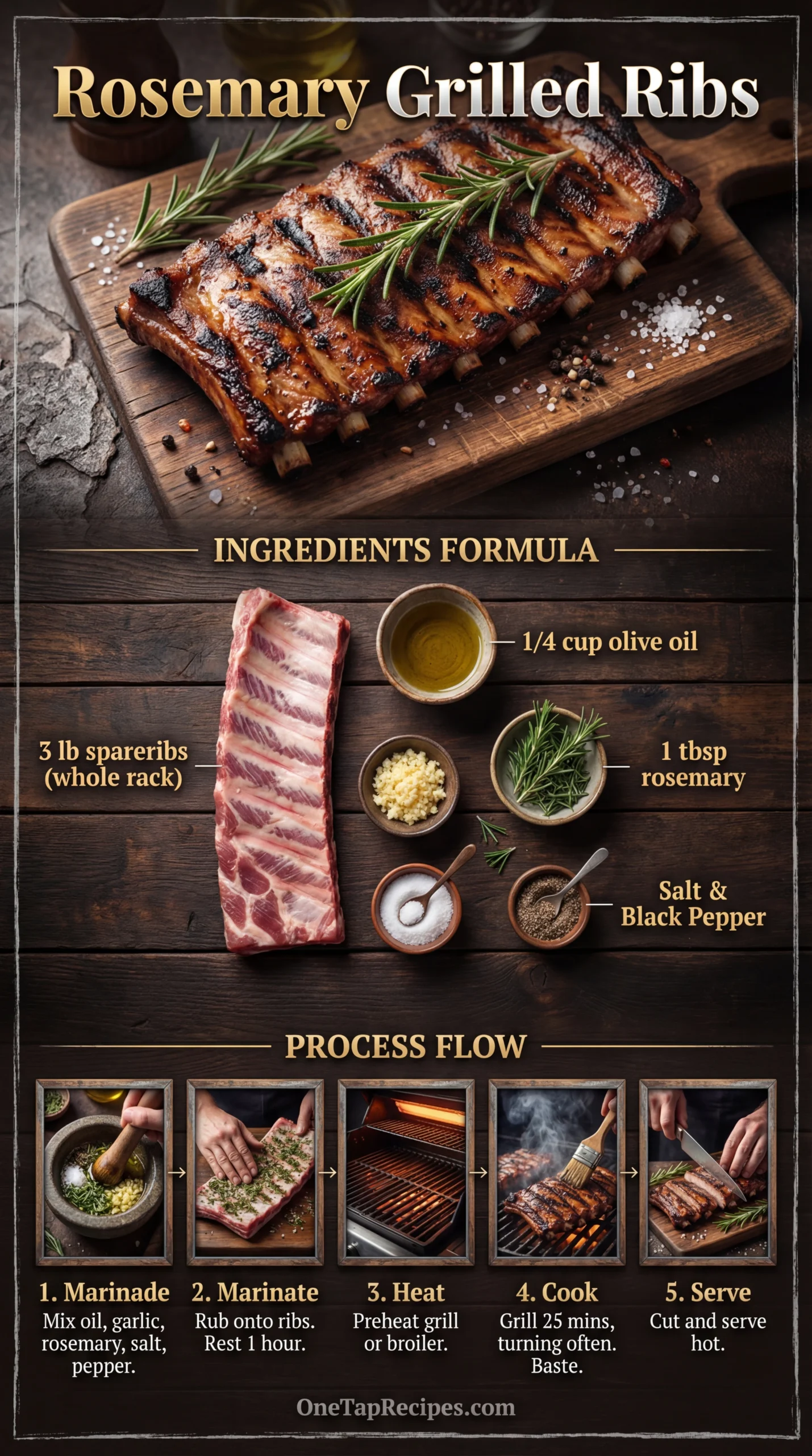 Grilled Marinated Spareribs