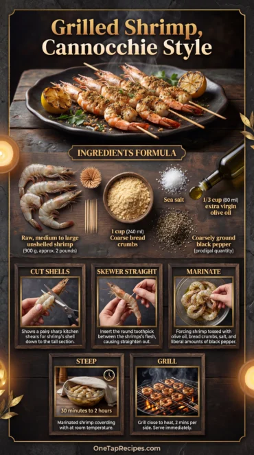 Grilled Shrimp, Cannocchie Style