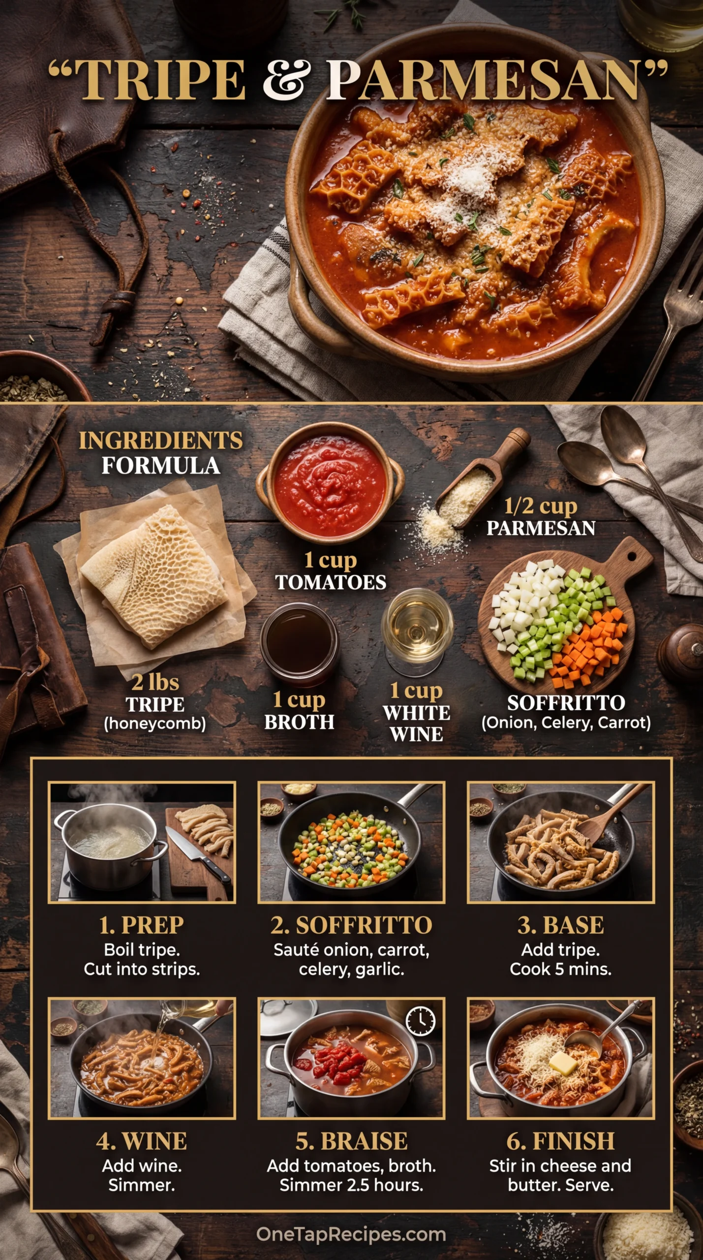 Honeycomb Tripe with Parmesan Cheese