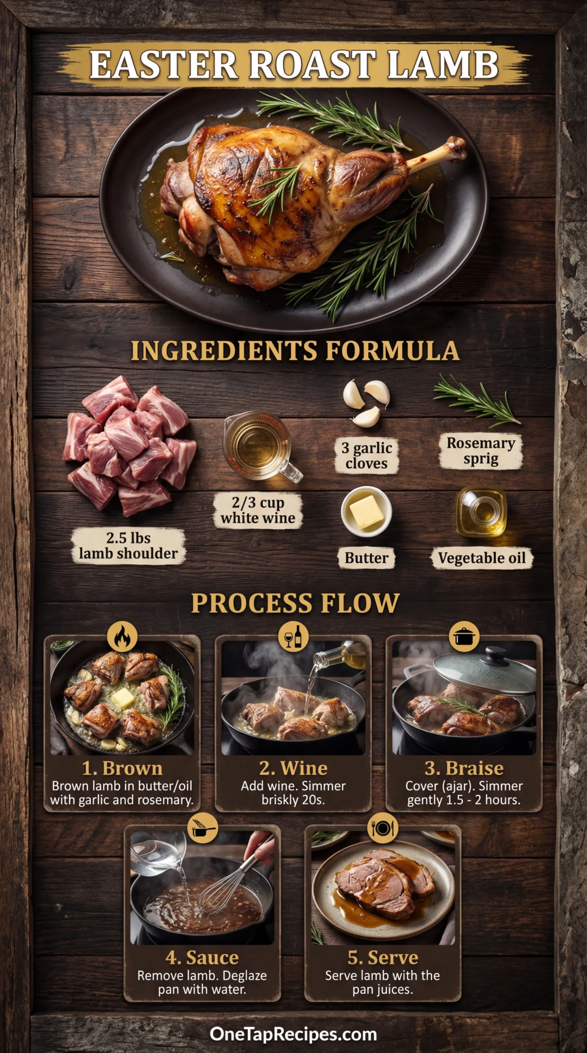 Lamb Stew with Ham and Red Bell Pepper