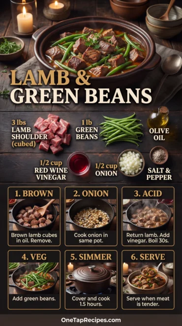 Lamb Stew with Vinegar and Green Beans