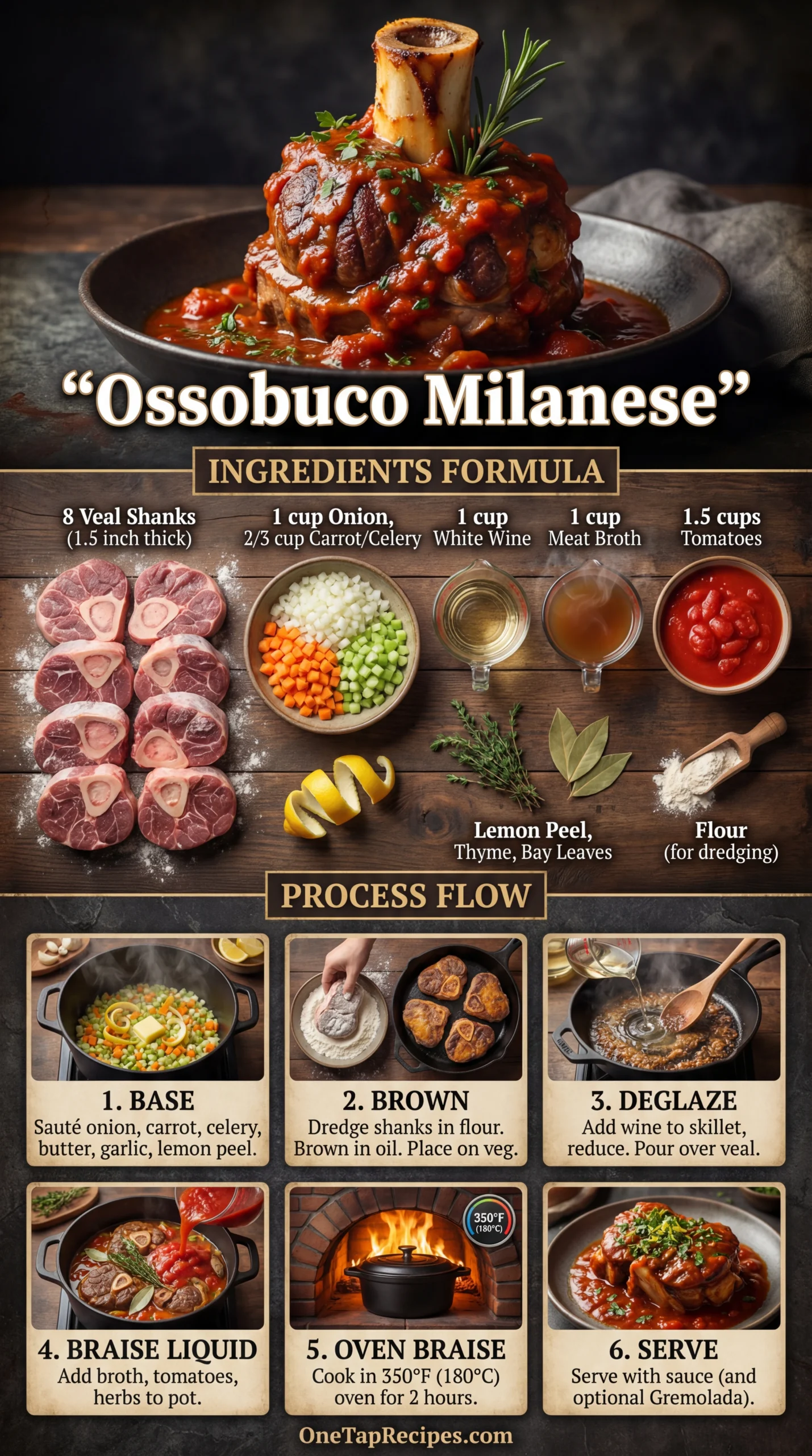 Ossobuco Milanese (Braised Veal Shanks)