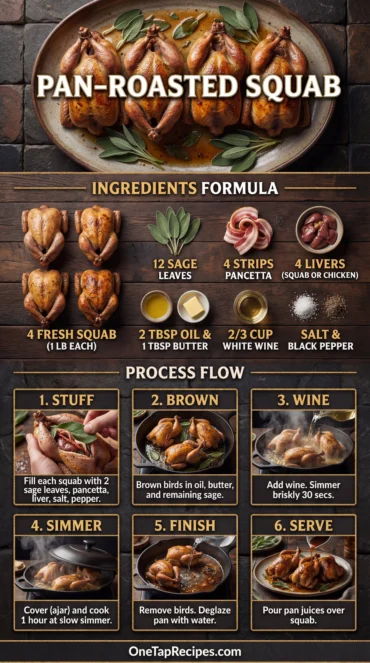 Pan-Roasted Squab Pigeons with Sage