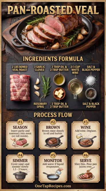 Pan-Roasted Veal with Garlic and Rosemary