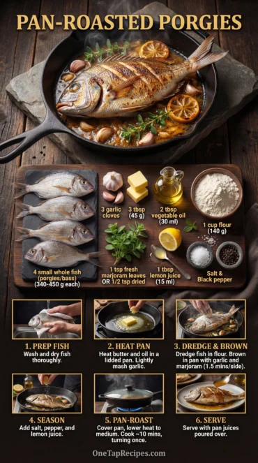 Porgies Pan-Roasted with Marjoram and Lemon