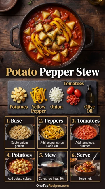 Potatoes with Onions, Tomatoes, and Sweet Pepper