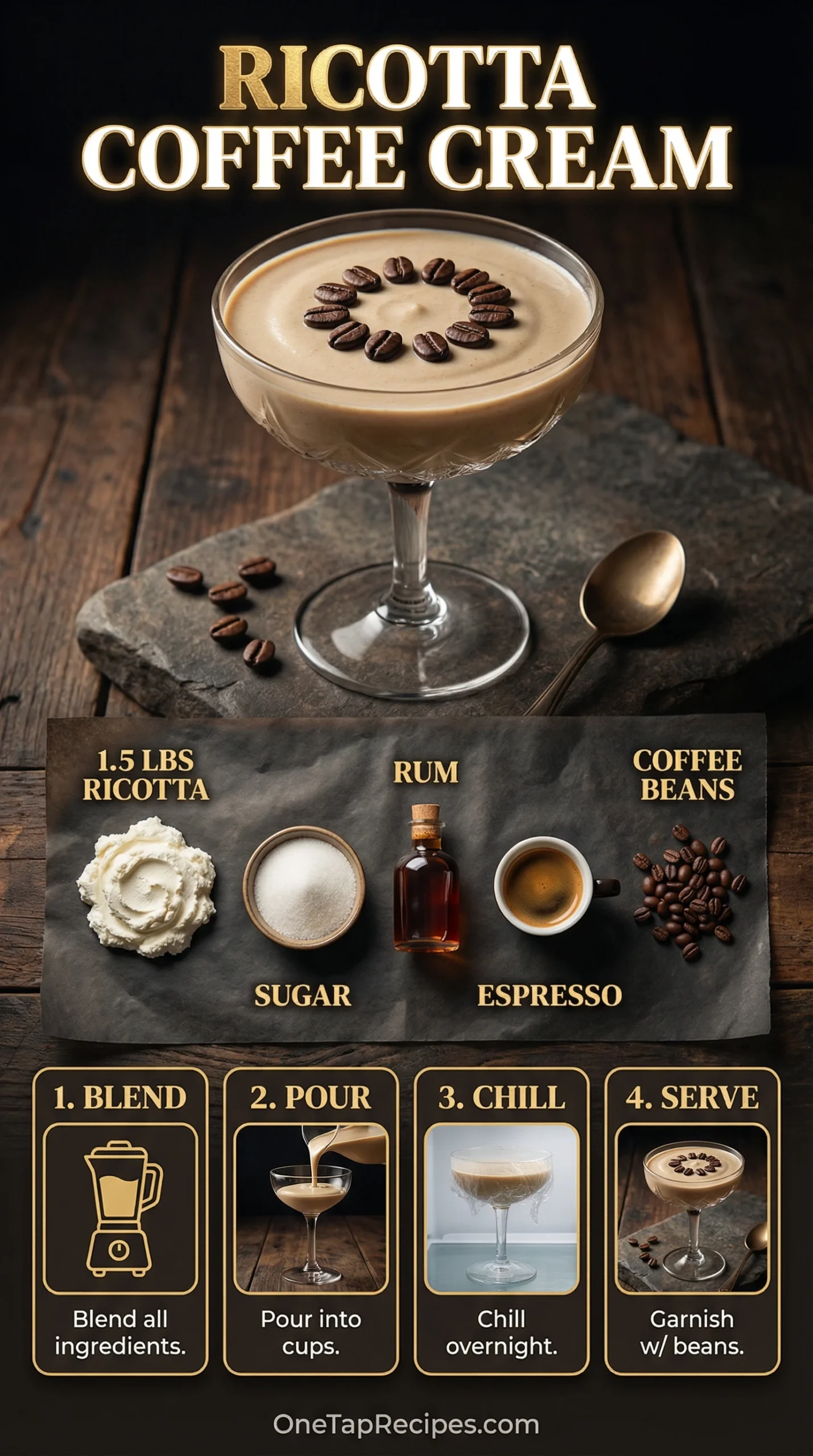 Ricotta and Coffee Cream