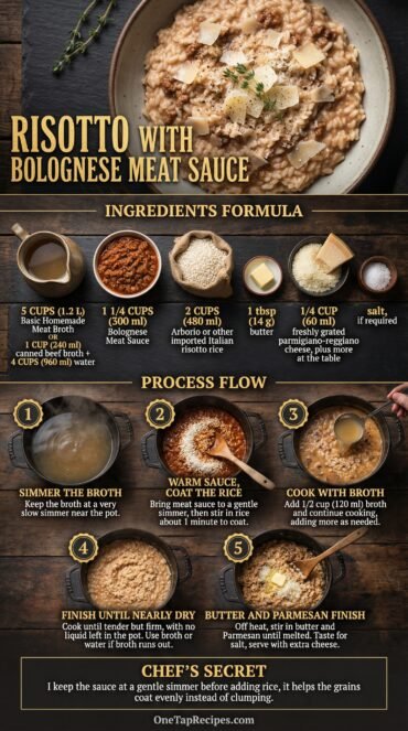 Risotto with Bolognese Meat Sauce