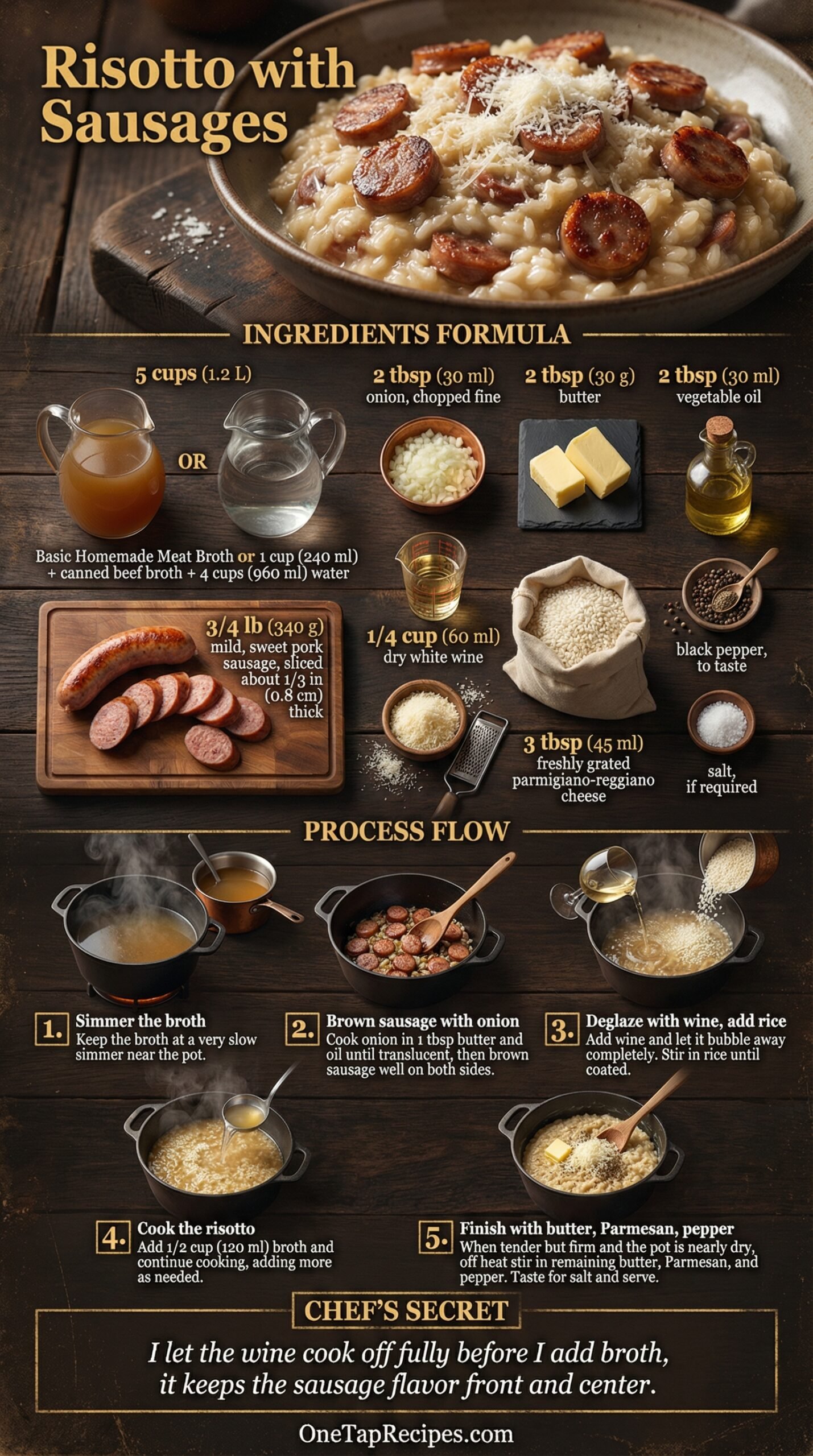 Risotto with Sausages