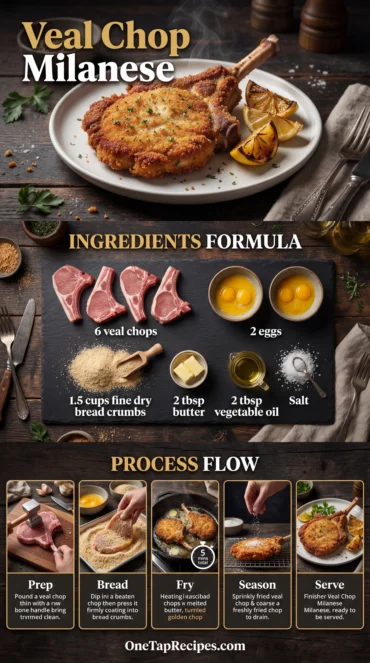 Sautéed Breaded Veal Chops, Milanese Style