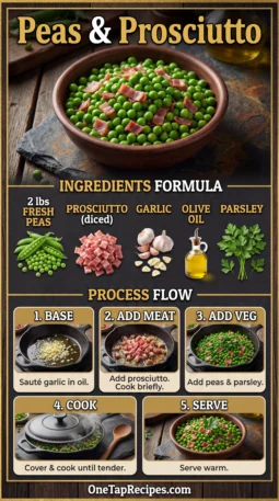 Sautéed Early Peas with Prosciutto (Florentine Style)