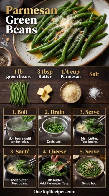 Sautéed Green Beans with Parmesan Cheese