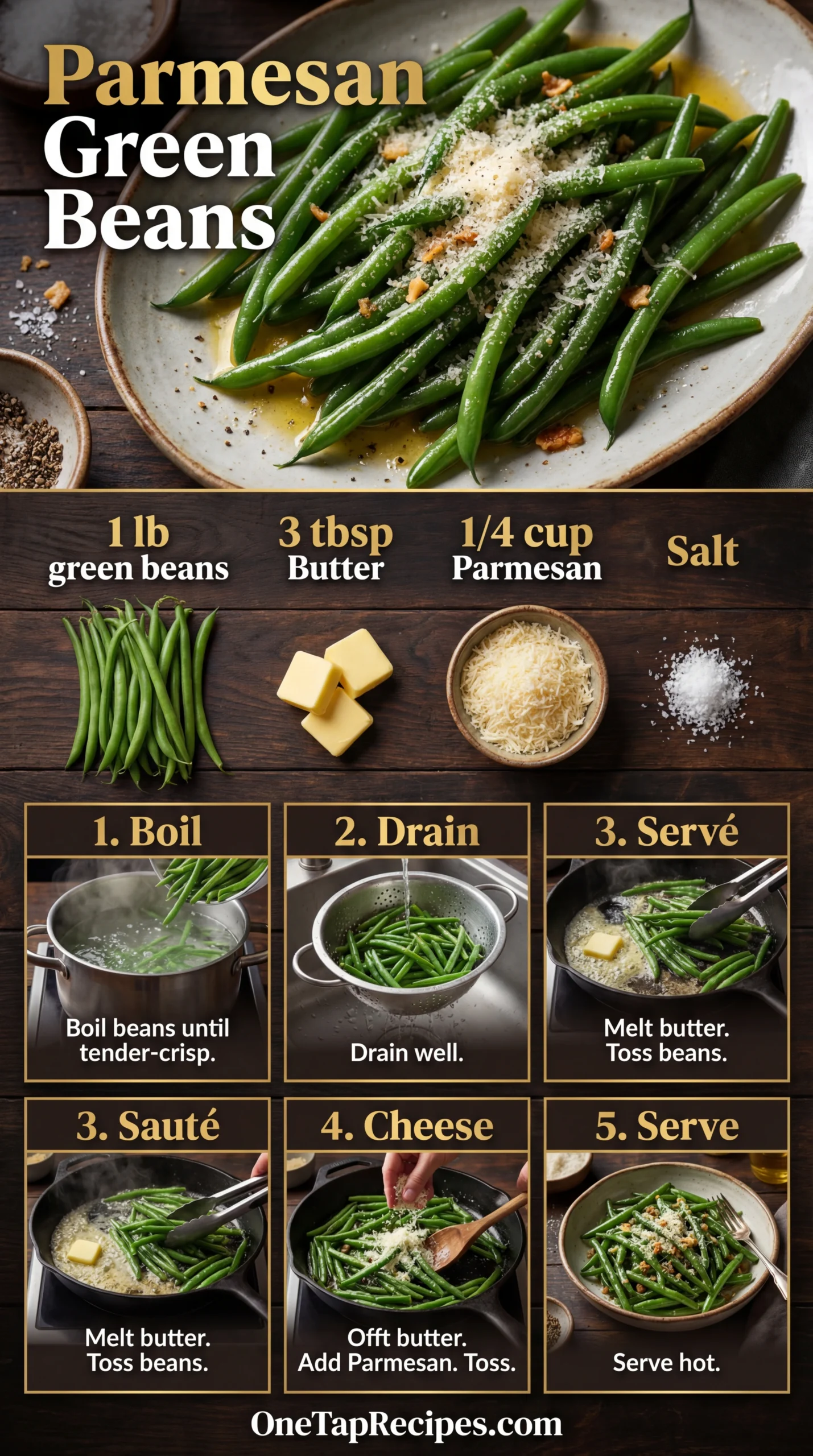 Sautéed Green Beans with Parmesan Cheese