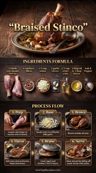 Stinco (Braised Whole Veal Shank)