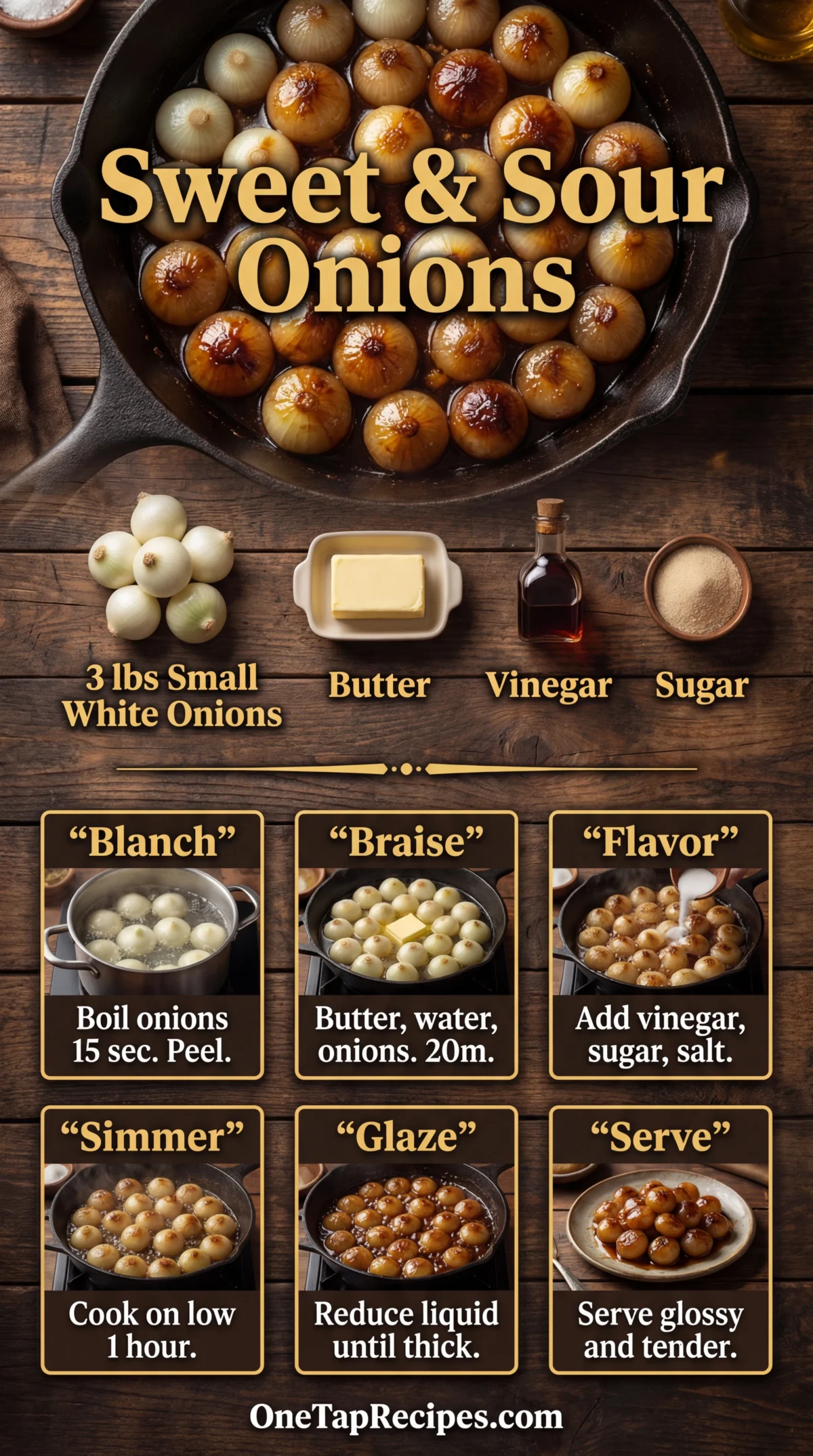 Sweet and Sour Onions