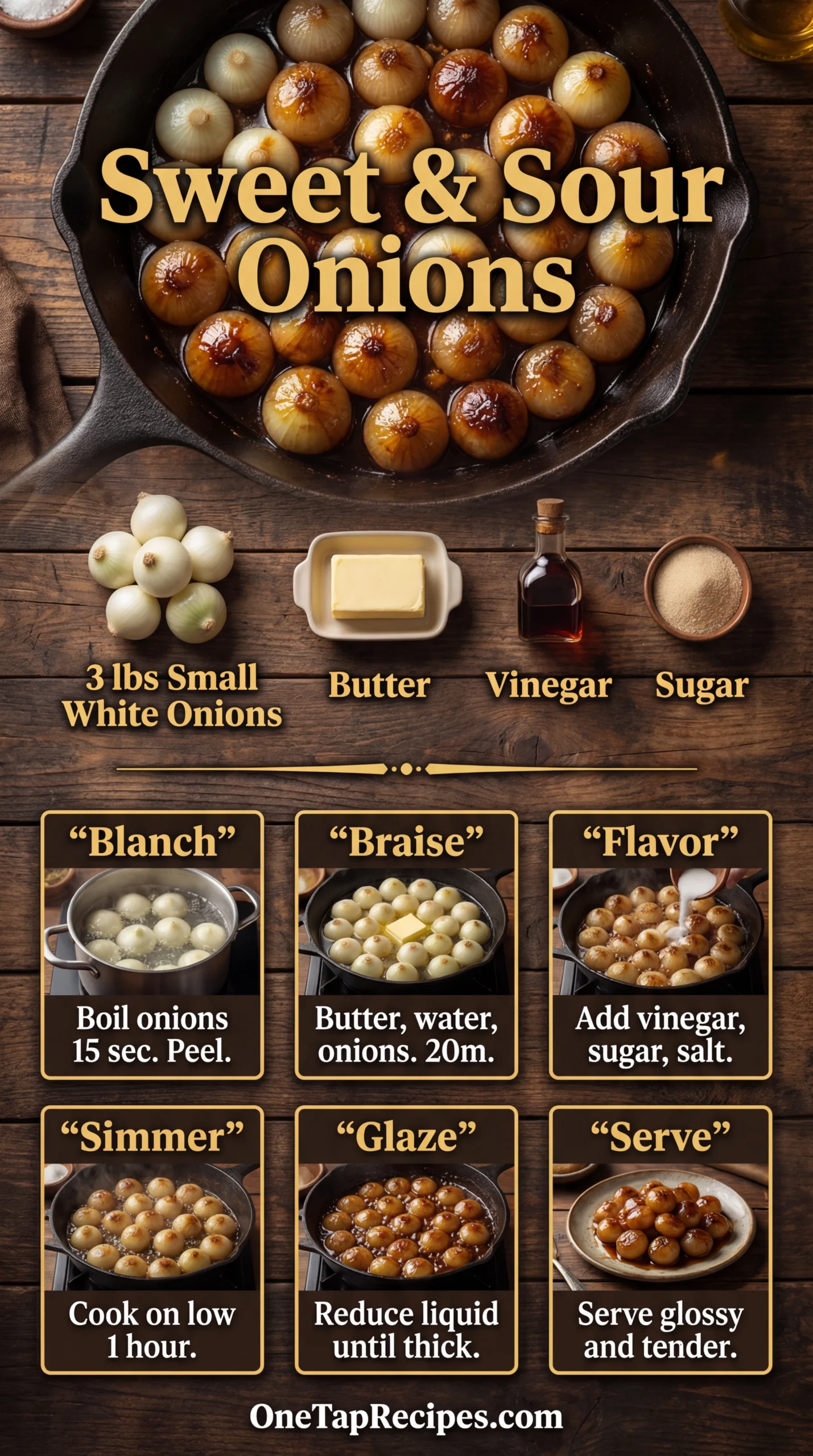 Sweet and Sour Onions