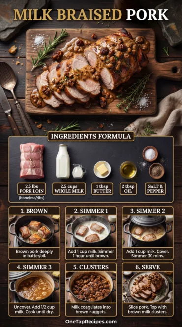 Tuscan Meat Roll with White Wine and Porcini Mushrooms