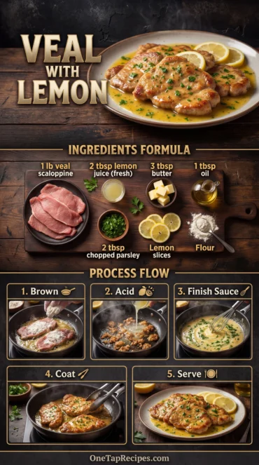 Veal Scaloppine with Lemon and Parsley