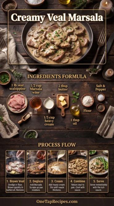 Veal Scaloppine with Marsala and Cream