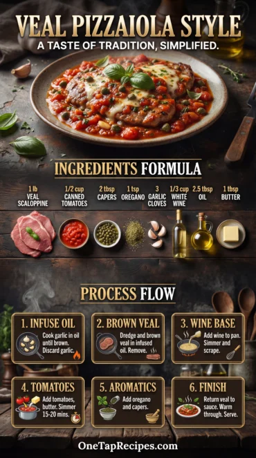 Veal Scaloppine with Tomato, Oregano, and Capers