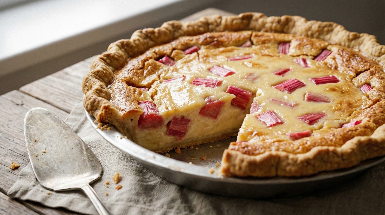 Rhubarb Custard Pie