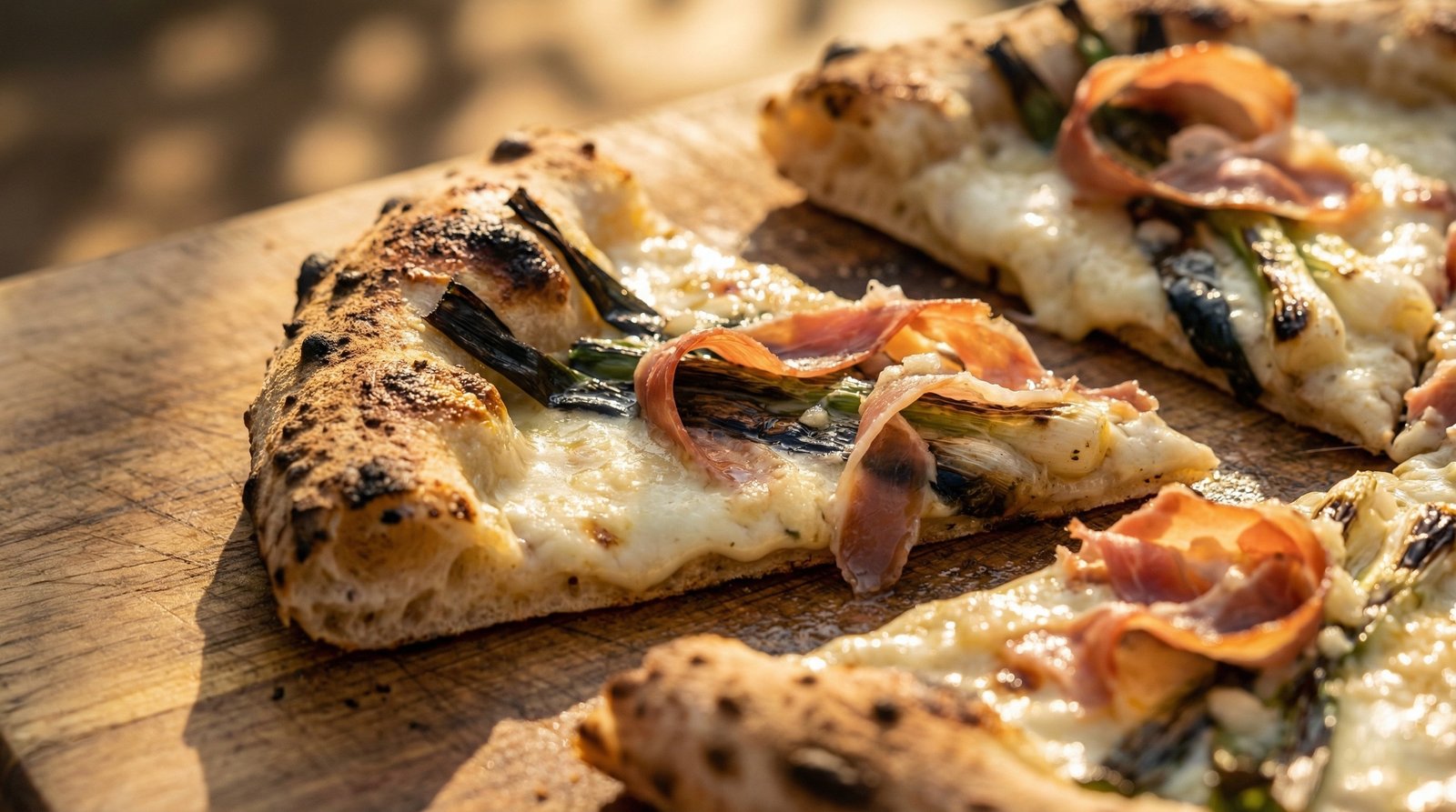 Spring Onion Grilled Pizza