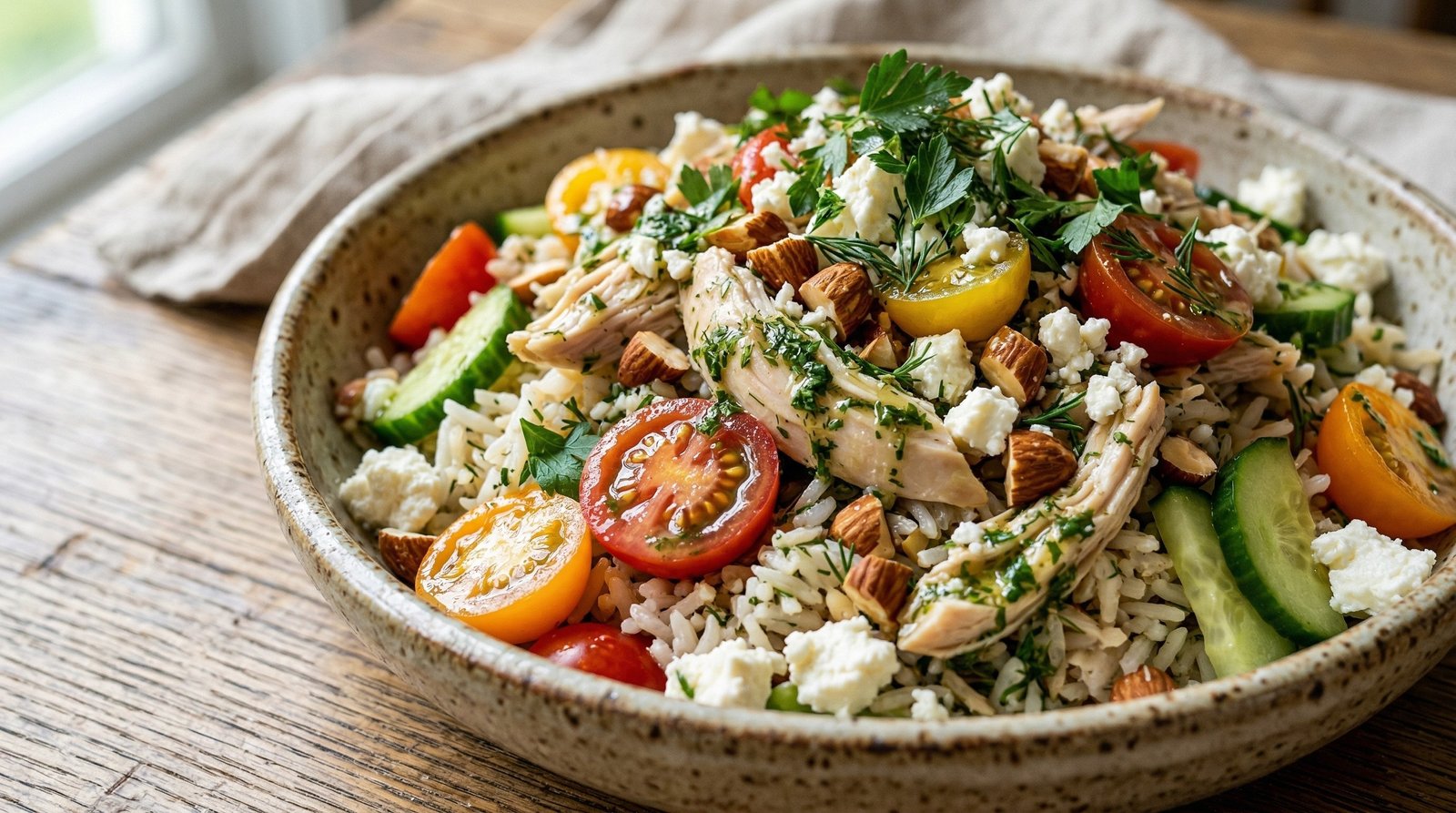 Herbed Chicken and Rice Salad