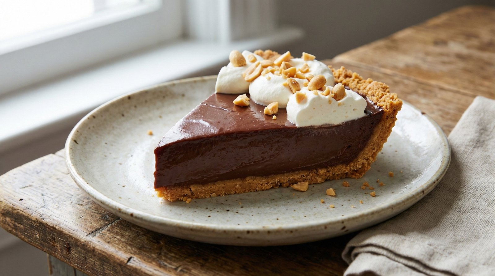 Chocolate Peanut Butter Icebox Pie