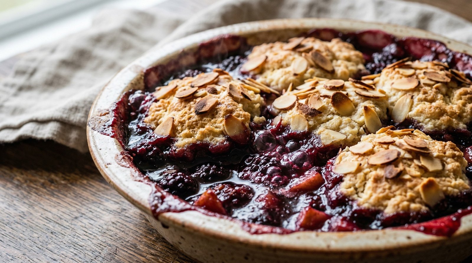 Apple-Blackberry Cobbler