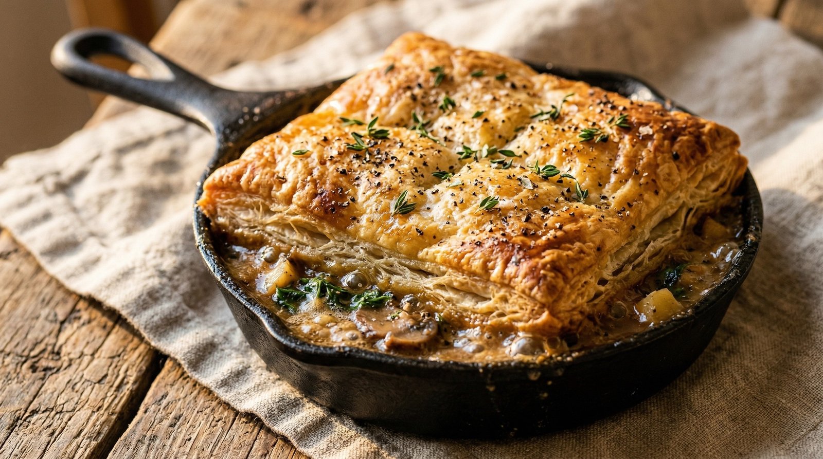 Mini Mushroom and Parsnip Pot Pies