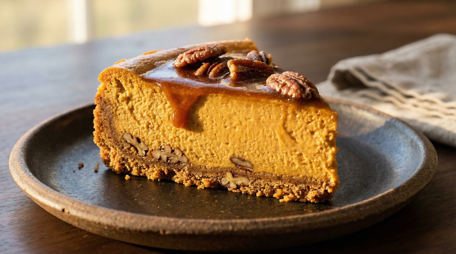Pumpkin-Pecan Cheesecake