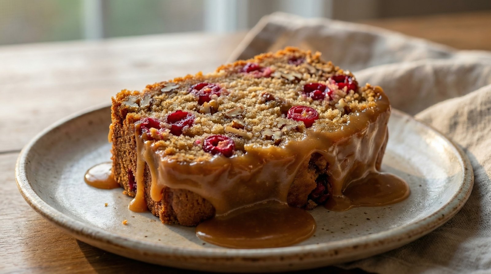Brown Sugar-Cranberry Pound Cake