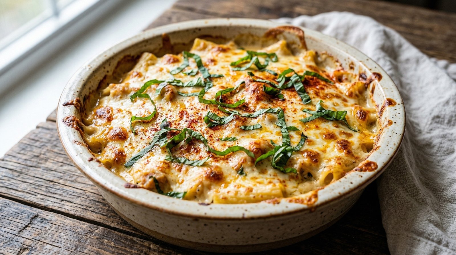 Creamy Chicken Alfredo Casserole