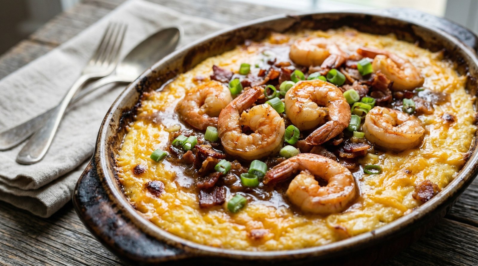Shrimp and Grits Casserole