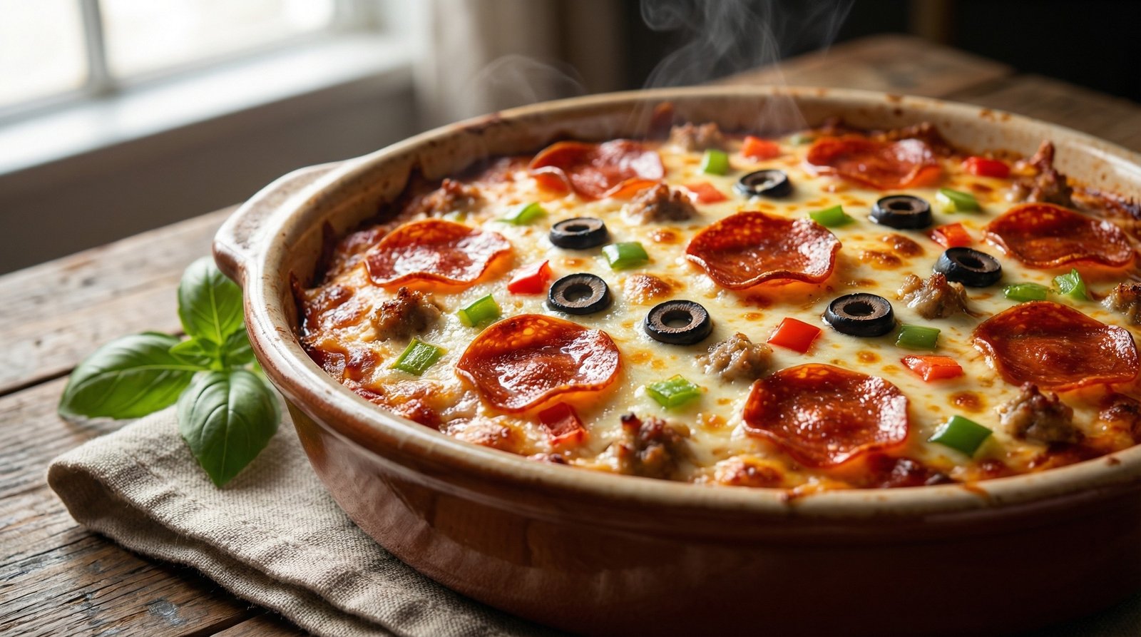 Deluxe Pizza Casserole