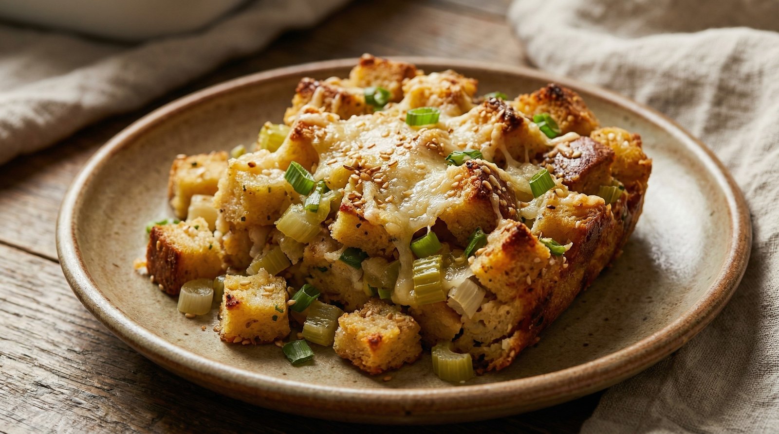 Sesame Scallion Sourdough Stuffing