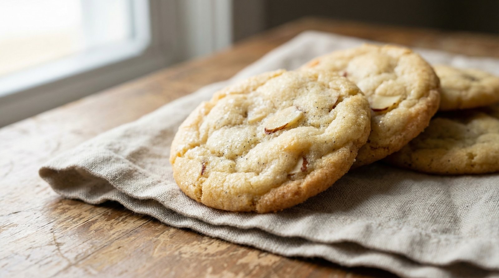 Vanilla Almond Sugar Cookies