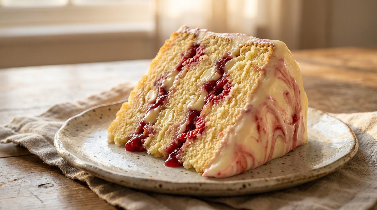 Raspberry Ripple Cake