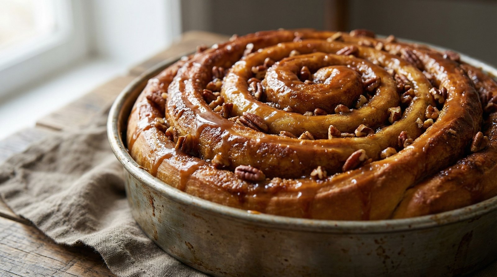 Giant Pecan Pie Chelsea Bun