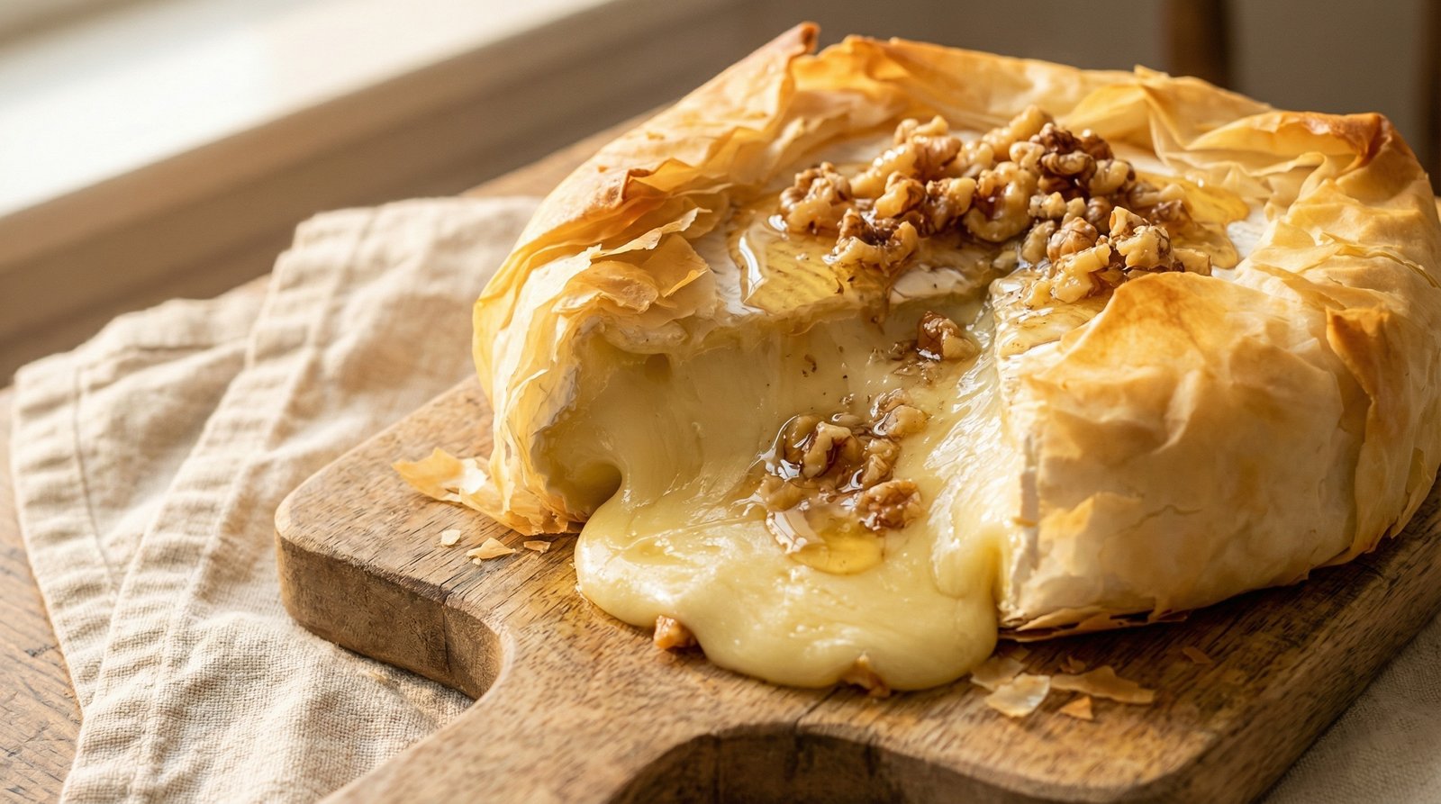 Baked Camembert in Filo Pastry