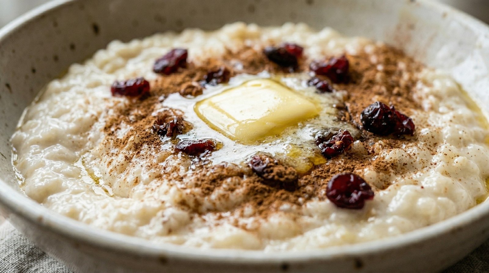 Norwegian Porridge with Cranberries
