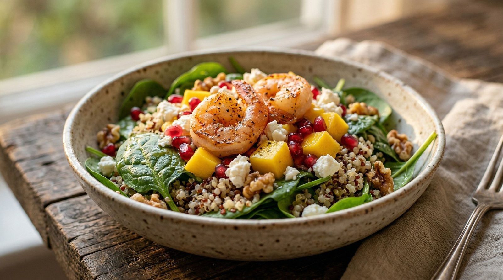 Norwegian Spinach and Quinoa Salad