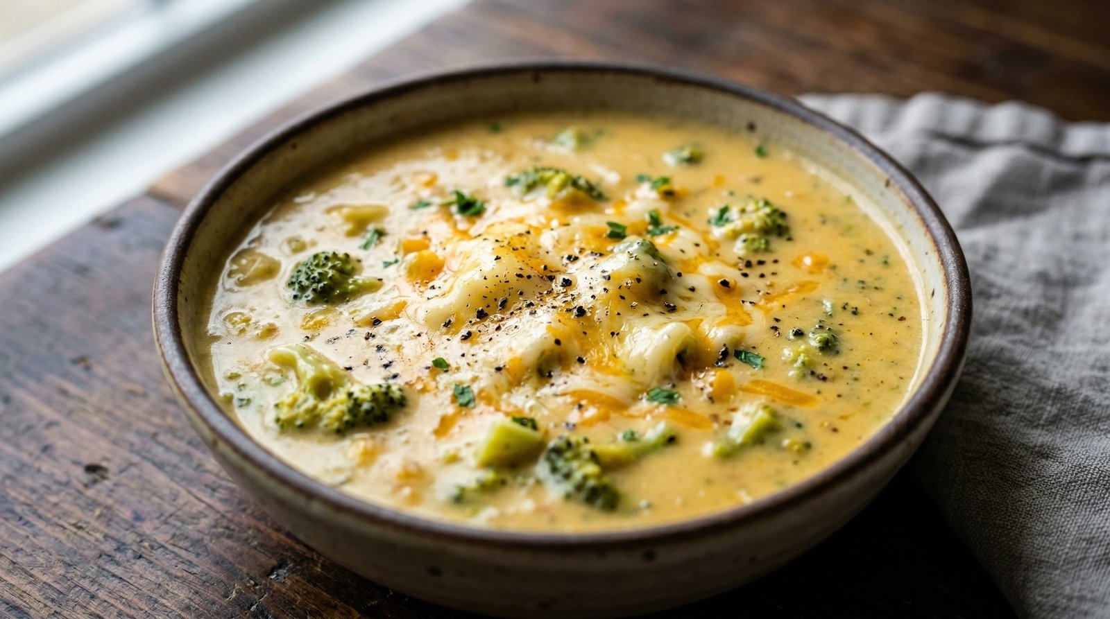 Broccoli, Beer, and Cheddar Soup