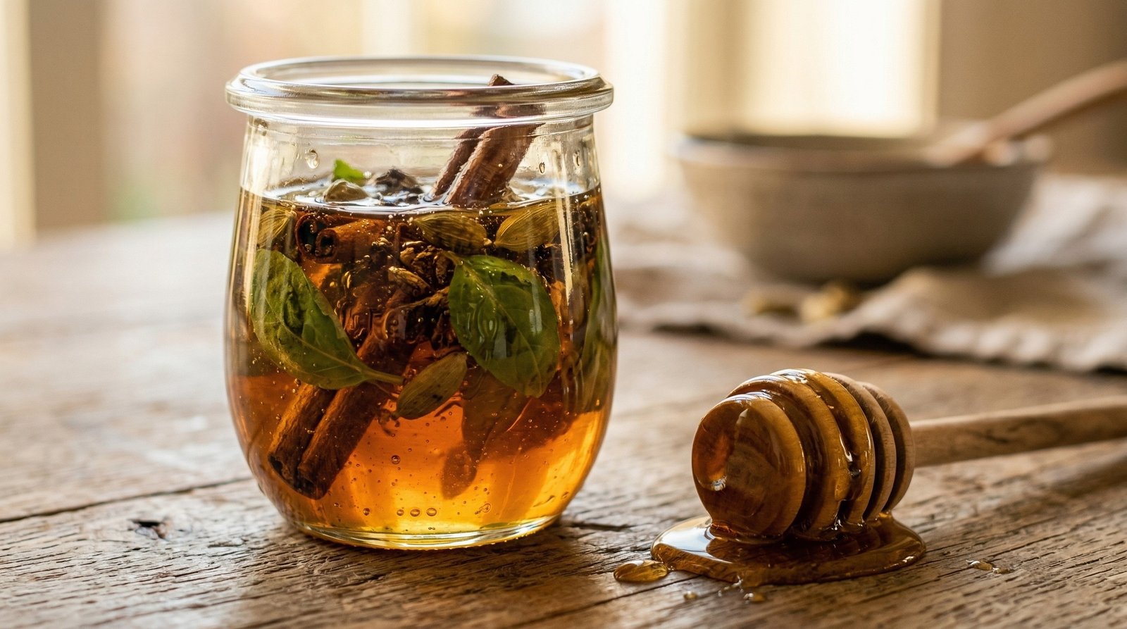 Spiced Rum Infused Honey