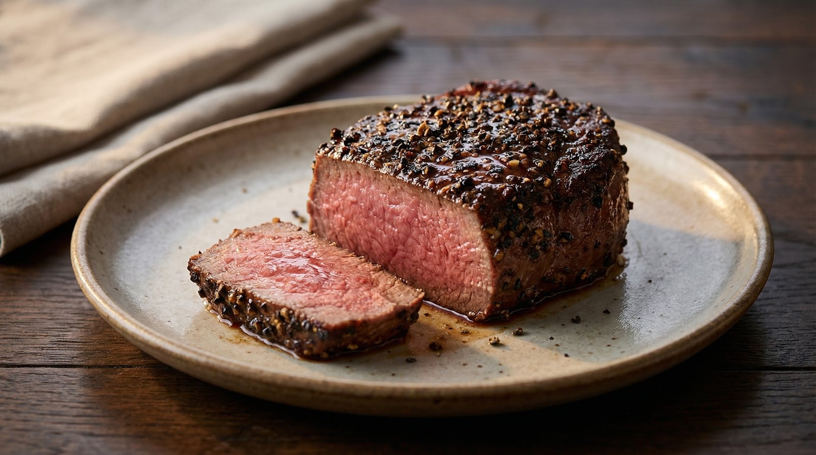 Pepper-Crusted Filet Mignon