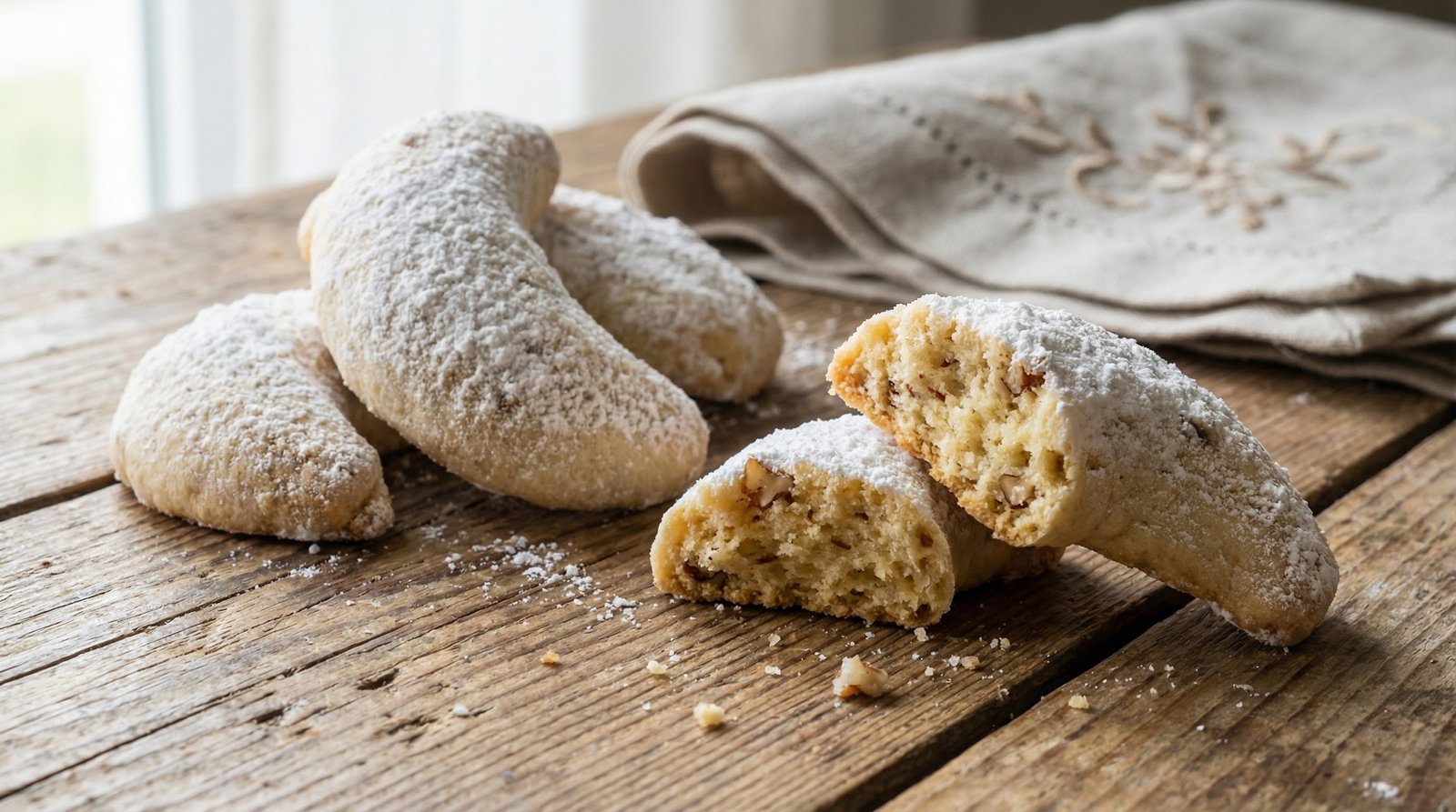 Nut Crescent Cookies