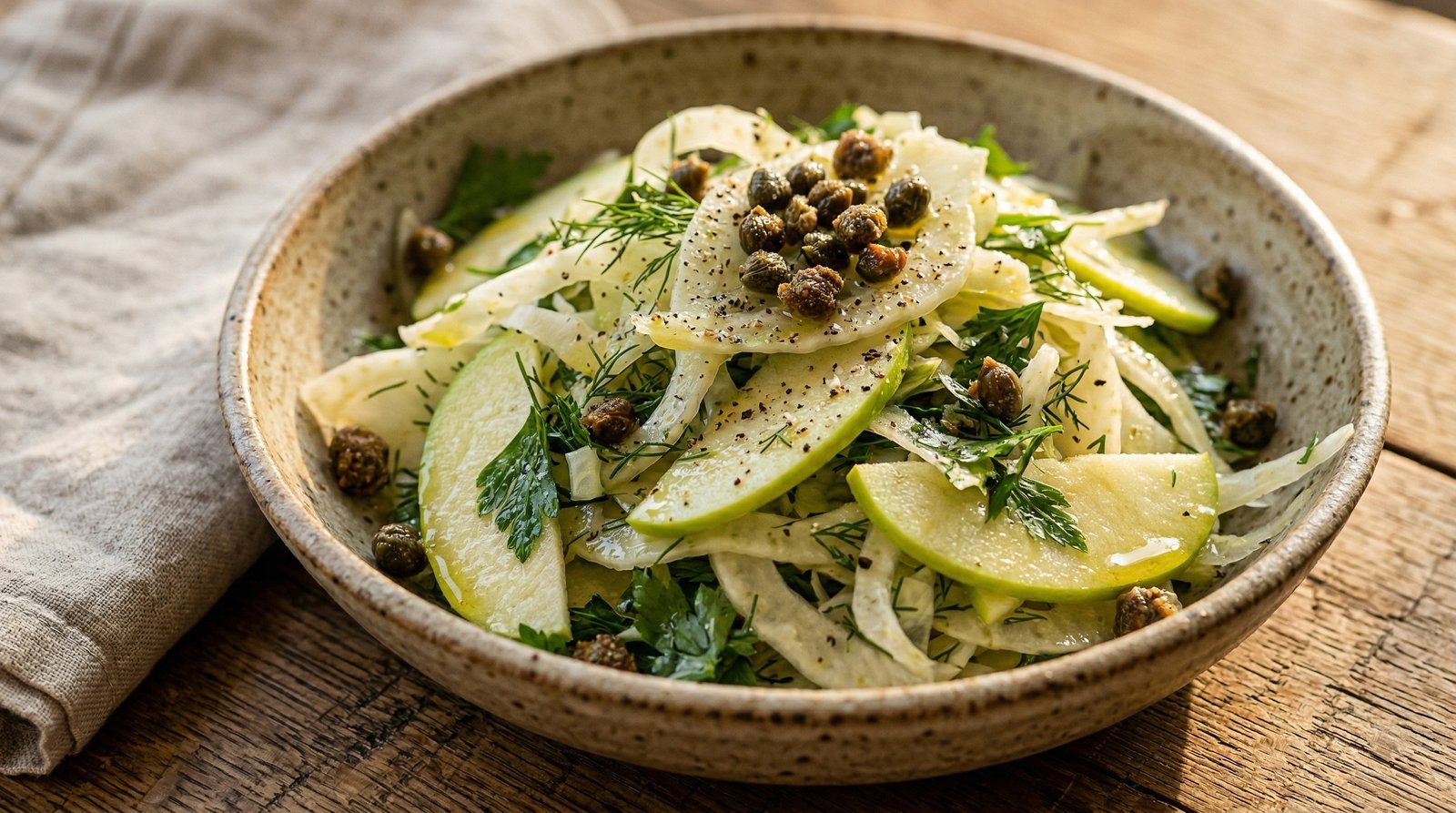 Crisp Shaved Fennel and Apple Salad