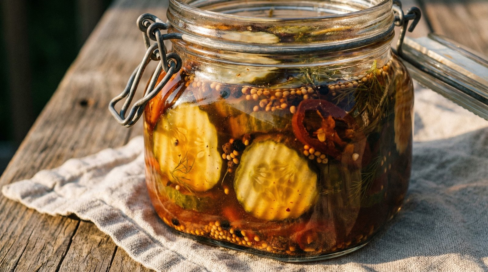 Smoky, Sweet, and Spicy Pickles