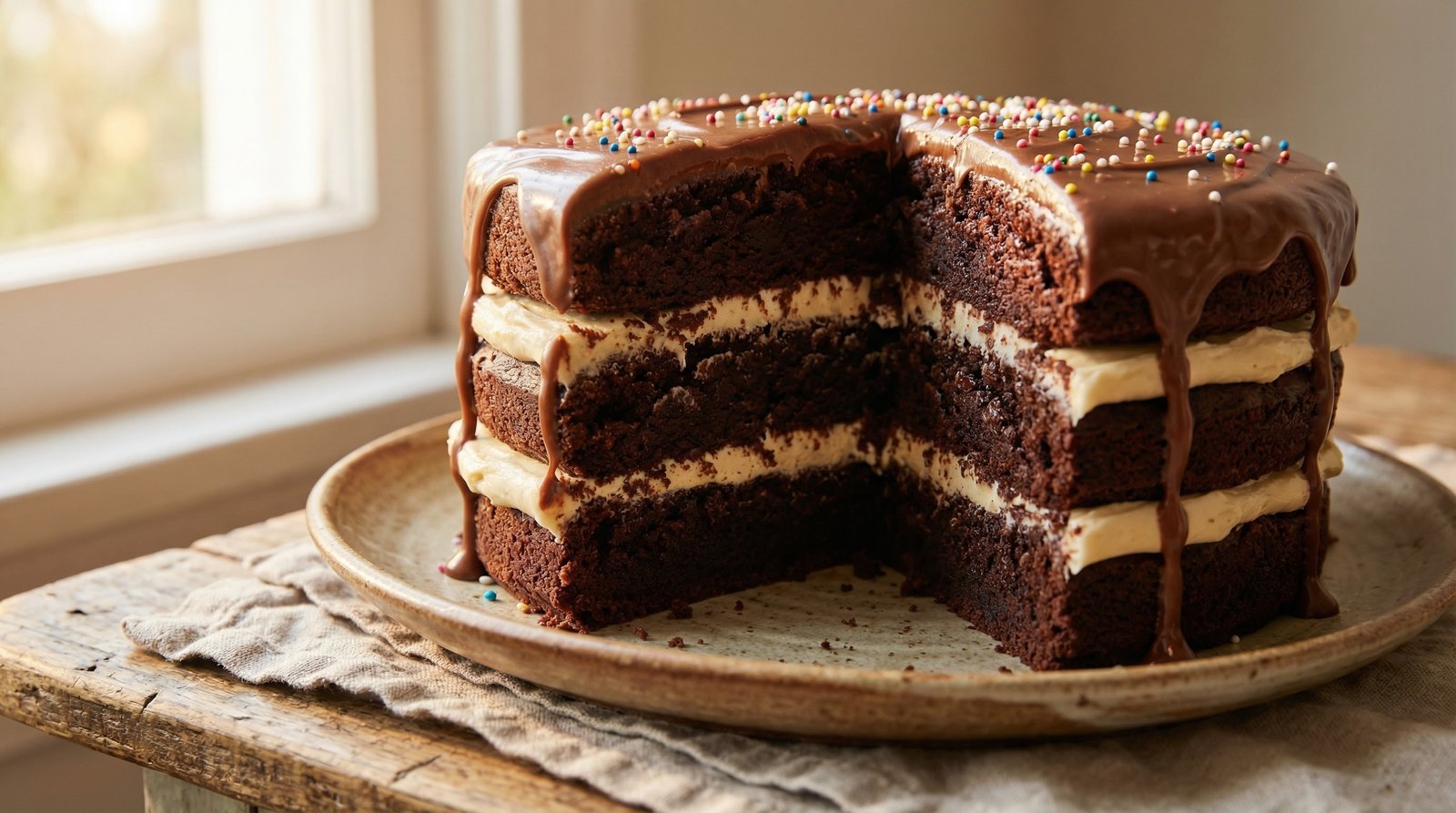 Milk Chocolate Brownie Cake